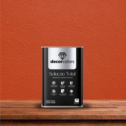 Tinta Borracha Liquida Solução Total - Decor Colors - Telha, 21,5kg