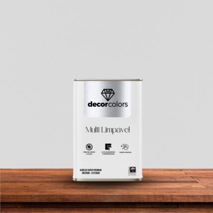 Tinta Multi Limpavel Acrílica - Decor Color - Cinza Natural, 21,5kg