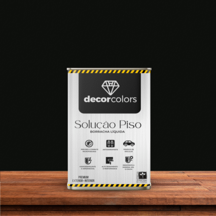 Tinta Solução Piso Premium - Decor Colors - Preto, 18 L