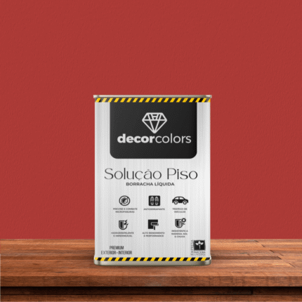 Tinta Solução Piso Premium - Decor Colors - Vermelho Segurança, 18 L